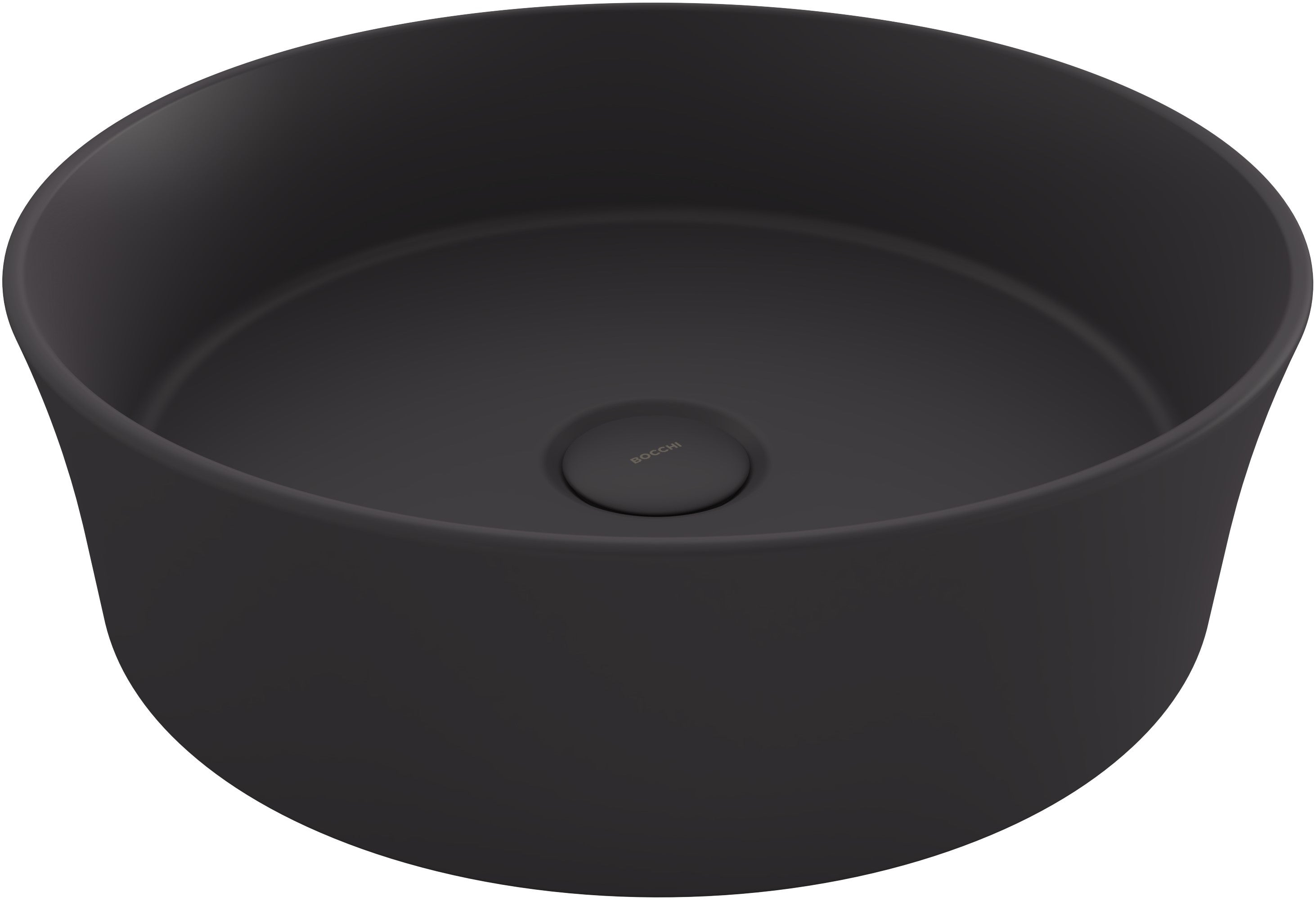 BOCCHI SOTTILE Umywalka nablatowa 38cm Antracyt (Mat)