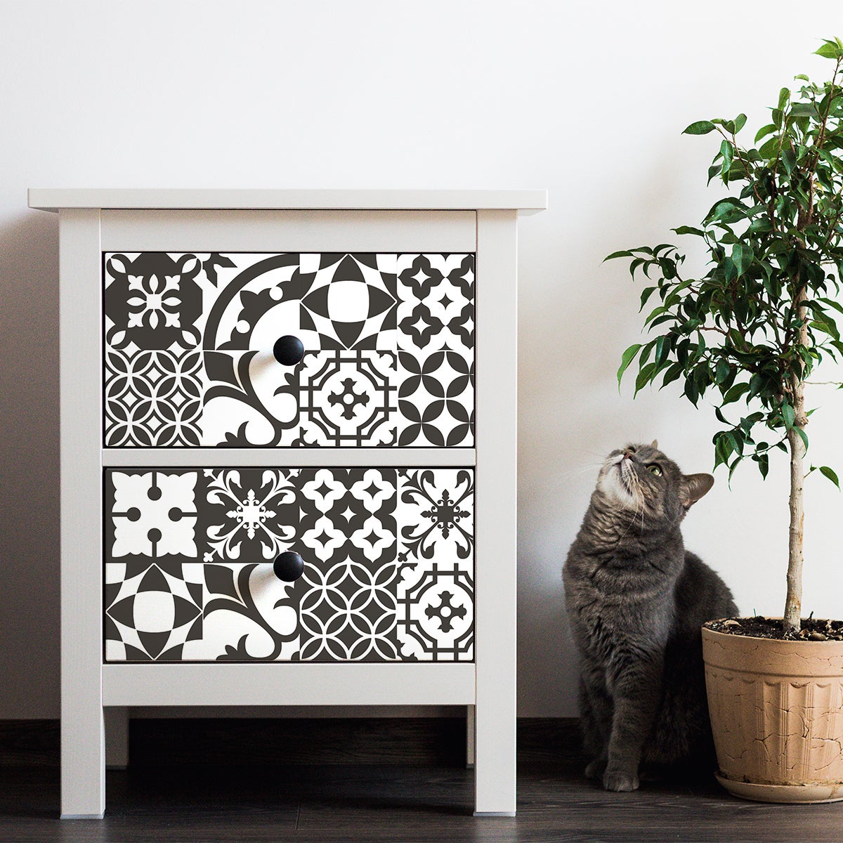 24 adesivi piastrelle di cemento mobili cravio - Sticker adesivo - adesivi murali - 24stickers10x10cm - 5