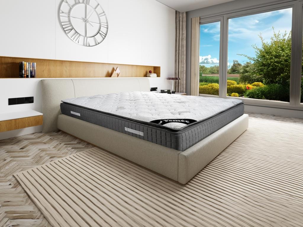 Matelas 180 X 200 Cm Hybride Ressorts Ensach s 7 Zones Et M moire De matelas-180-x-200-cm-hybride-ressorts-ensach-s-7-zones-et-m-moire-de