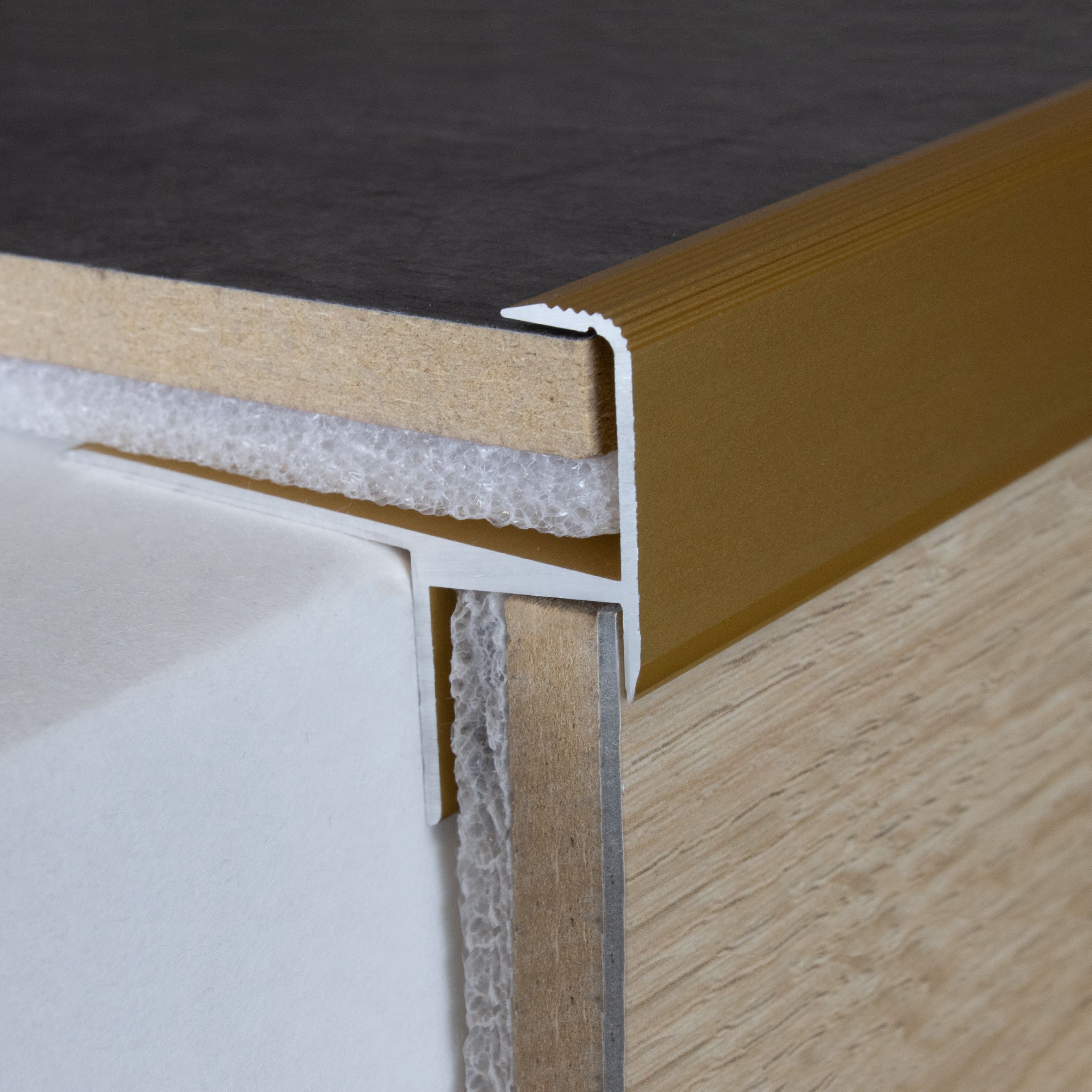 PROVISTON Profilé pour nez de marche Cornière en aluminium 33 x 153 x 1000 mm Argenté - 4