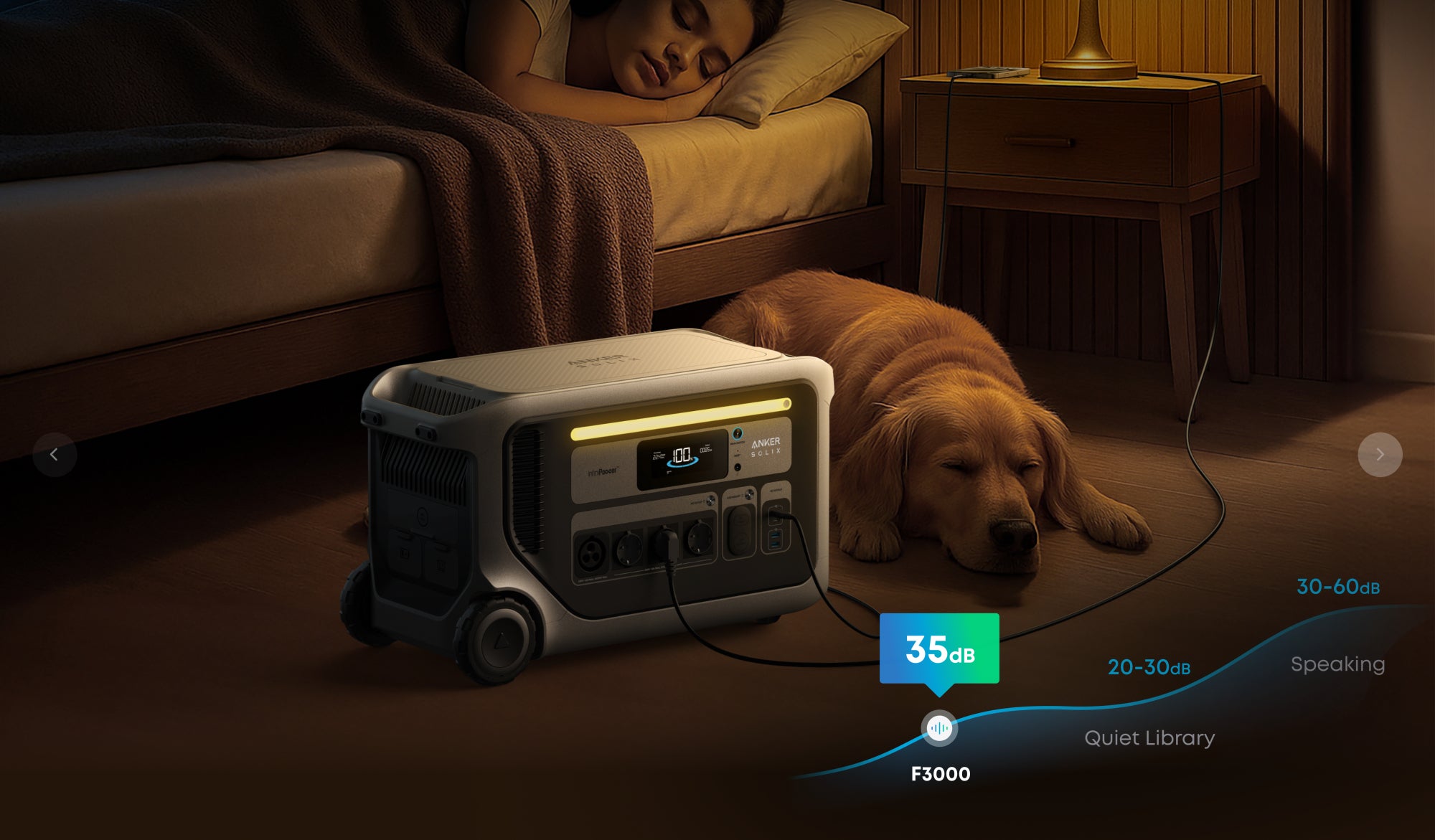 Anker SOLIX F3000 przenośna stacja zasilania – Akumulator 3072 Wh, generator solarny 4x3600W - 11