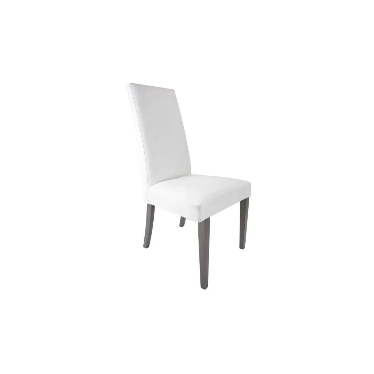 Set Sedie Imbottite in ecopelle Bianca e Grigio per Sala da