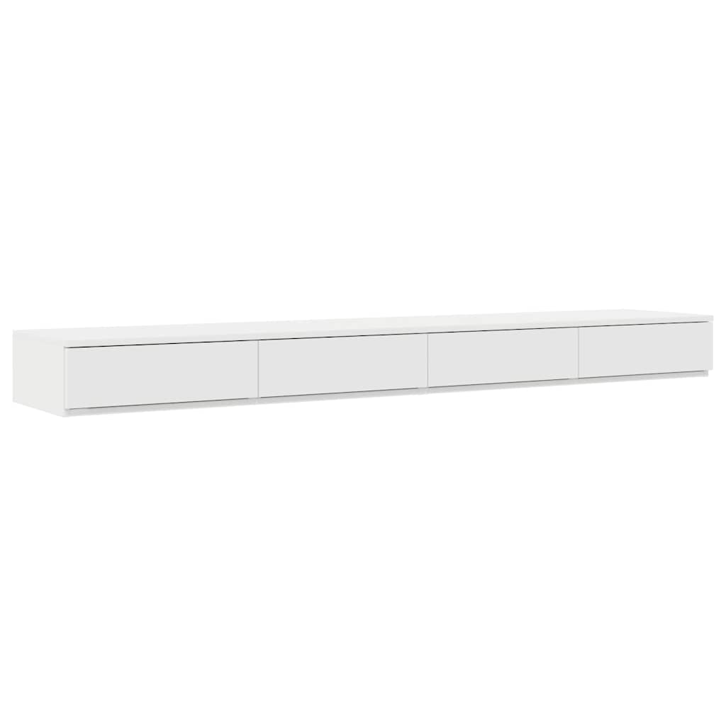 Cadre de lit avec rangement Blanc 200 cm Bois d'ingénierie - 4