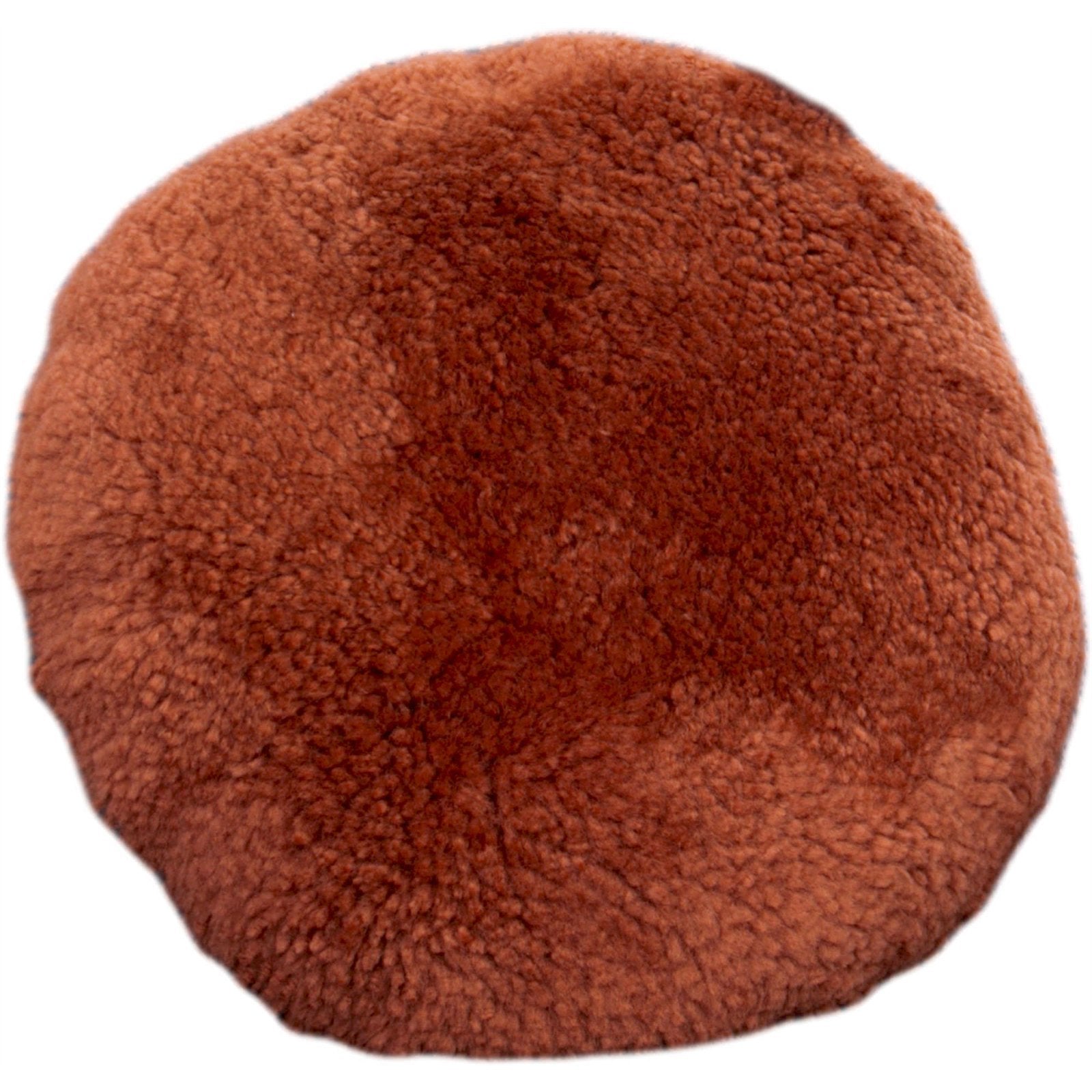 Coussin En Peau De Mouton Bouclé Carré à Prix