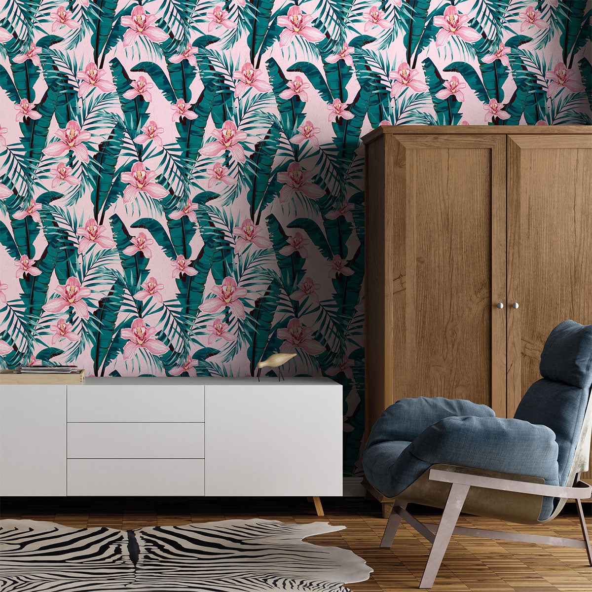 Adesivo arazzo tropicale Linares - Sticker adesivo - adesivi murali - 60x60cm - 3