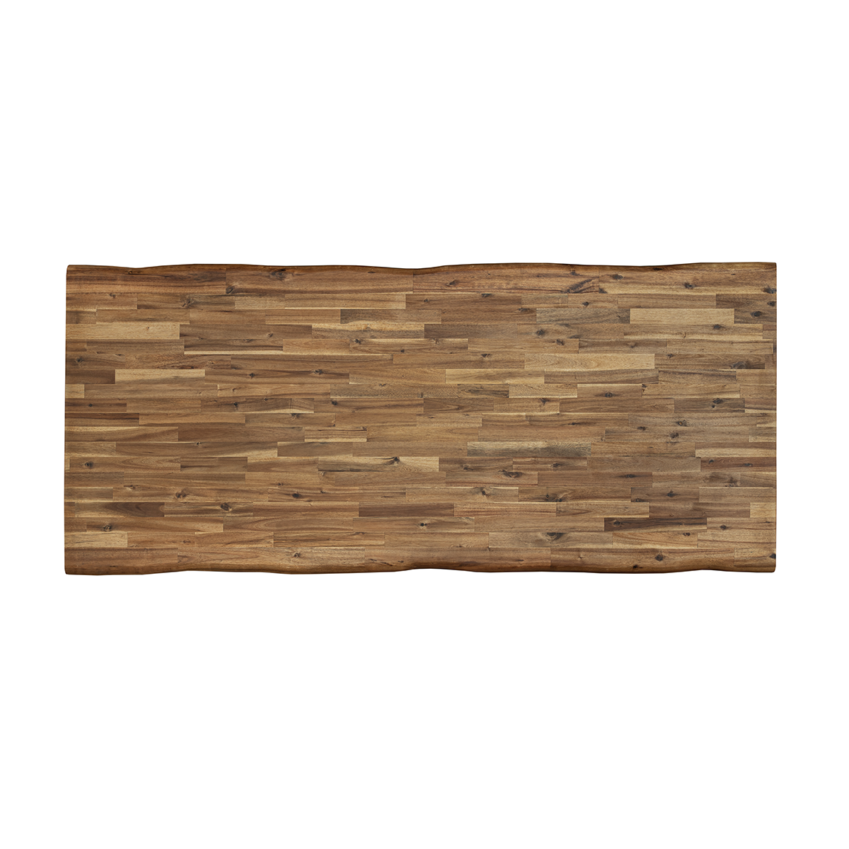Plateau de Table Acacia bord naturel pré-huilé Teck, L.180 cm x l.80 cm, Ep.26 mm - 6