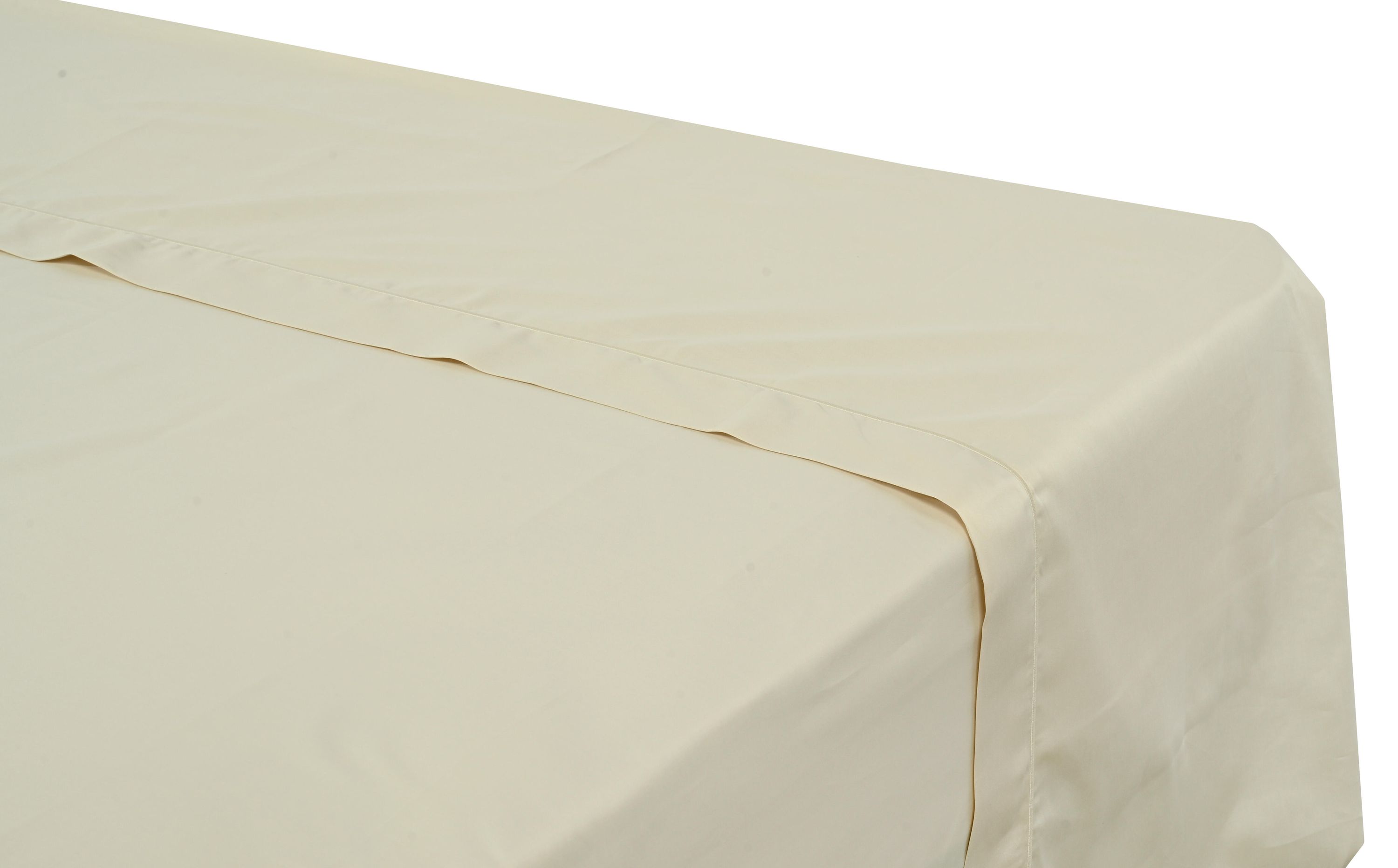 Lençol de cima Bordón INSPIRE algodão 300 fios marfim cama 135 cm - 9