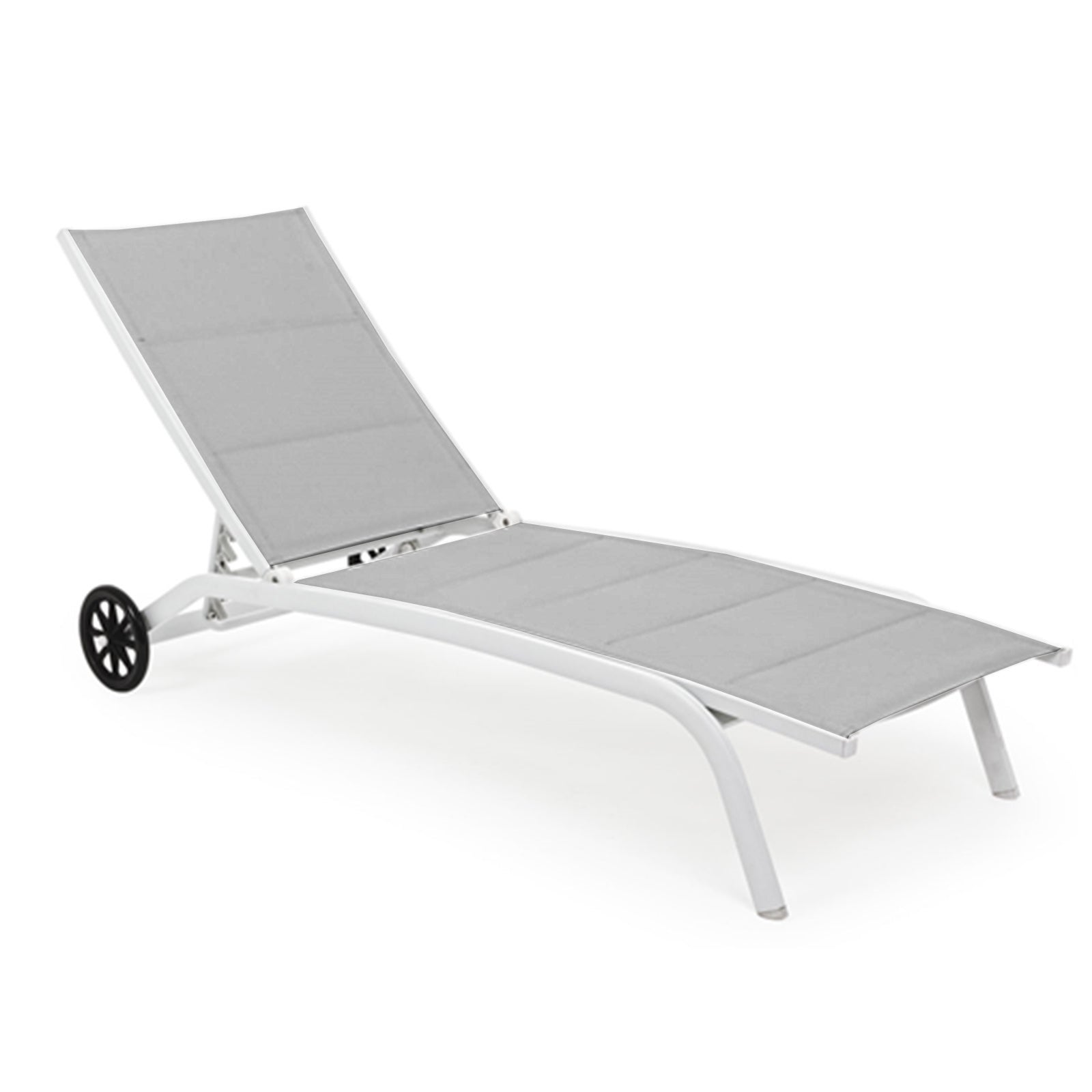 Decor Space Lettino prendisole Cleo in alluminio con ruote da