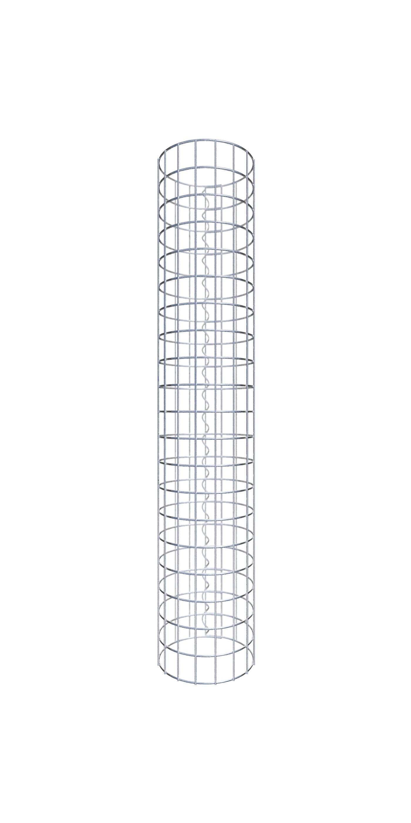Kolumna gabionowa średnica 27 cm MW 5 x 5 cm okrągła - wysokość: 100 cm