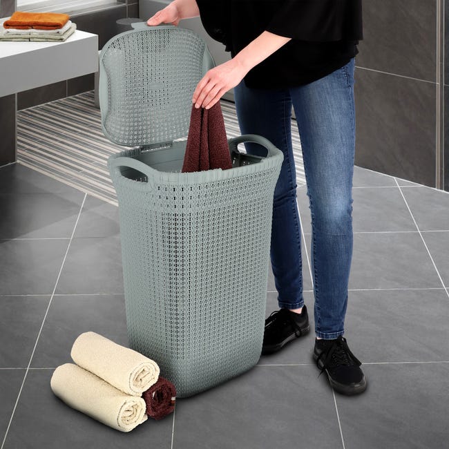 CURVER - Cestino rettangolare Jute Avorio S 5 litri - h11x20x27 cm CURVER - Cestino rettangolare Jute Avorio S 5 litri - h11x20x27 cm