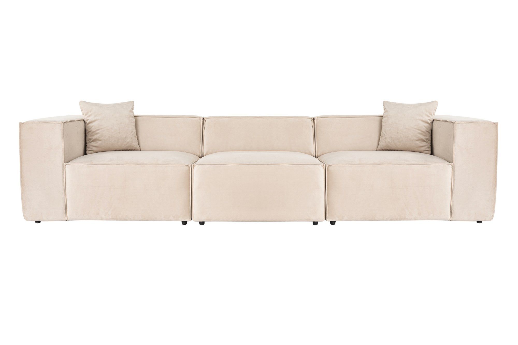 Canapé 2 Places Velours Côtelé Vert - 132x70x80 Cm - Rembourré Avec 2 Coussins - Accoudoirs Confort - Capacité 320 Kg - 6