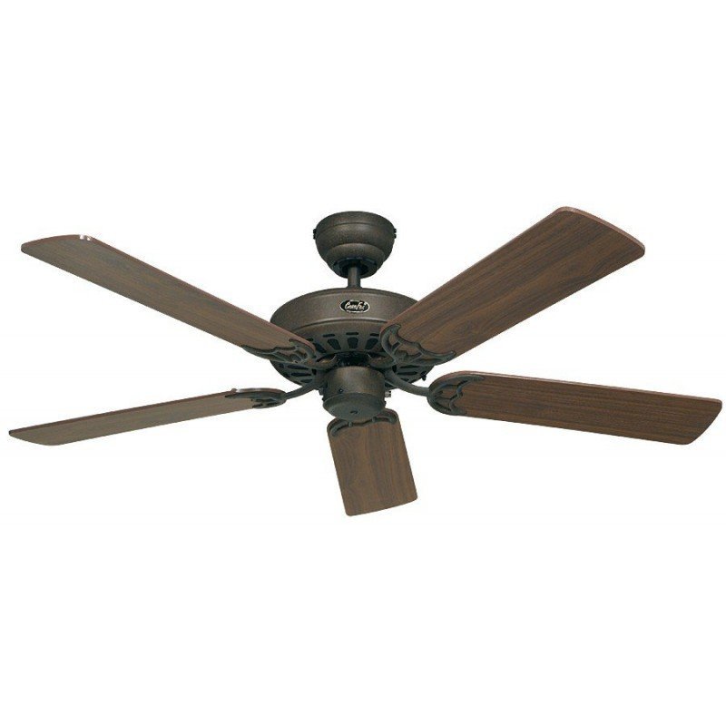 Ventilateur de plafond, Royal BA, classic 132 Cm, brun antique, pales noyer, CASAFAN | Leroy Merlin