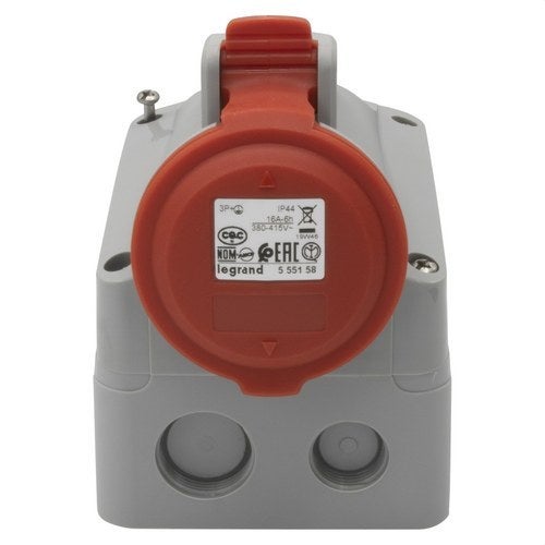 Base Presa Industriale 32A 3P+T 380-415V IP44 - Bassa Tensione Corrente Alternata