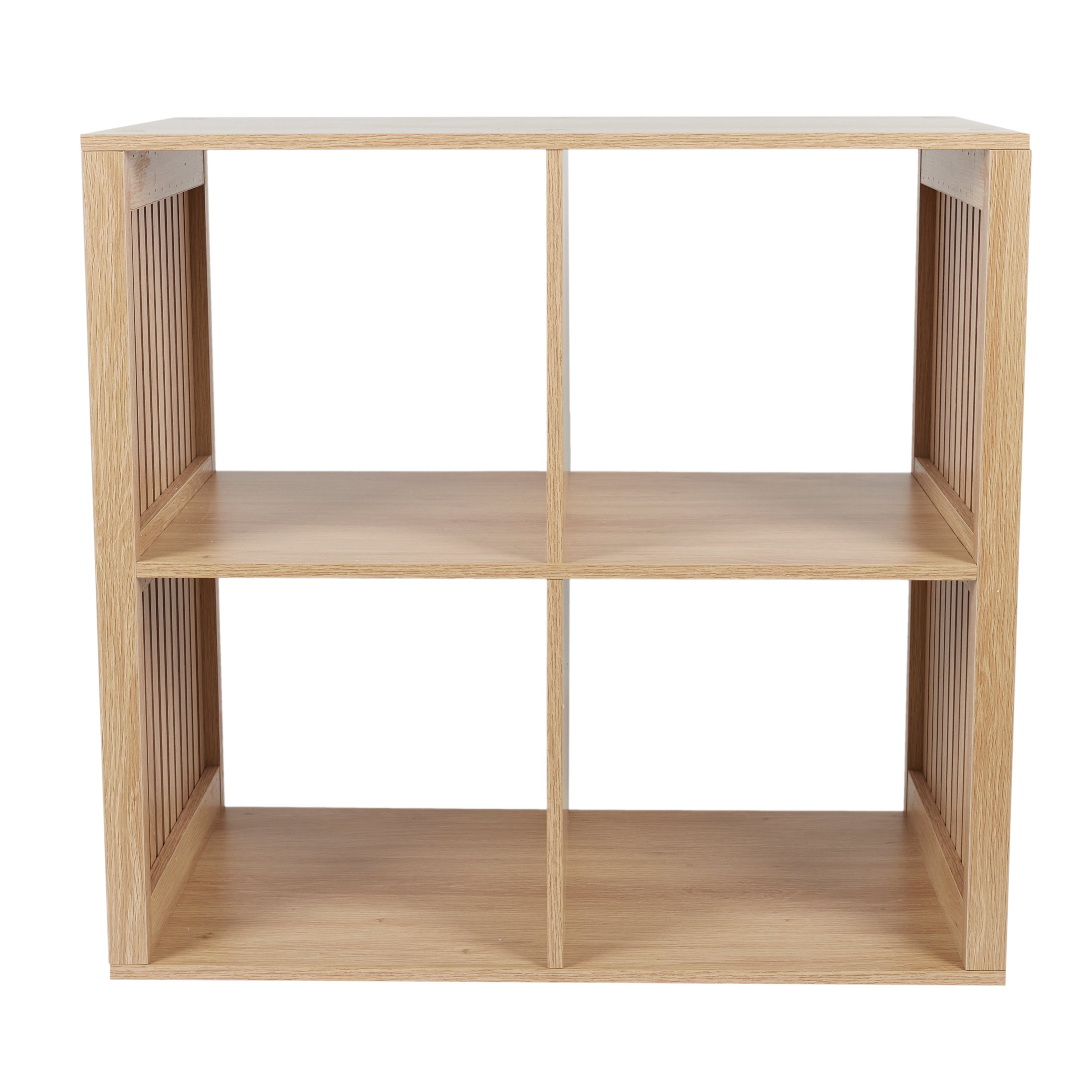 Bibliothèque pour Séjour en MDF Marron H. 66 x l. 69.6 x P. 32 cm - 2