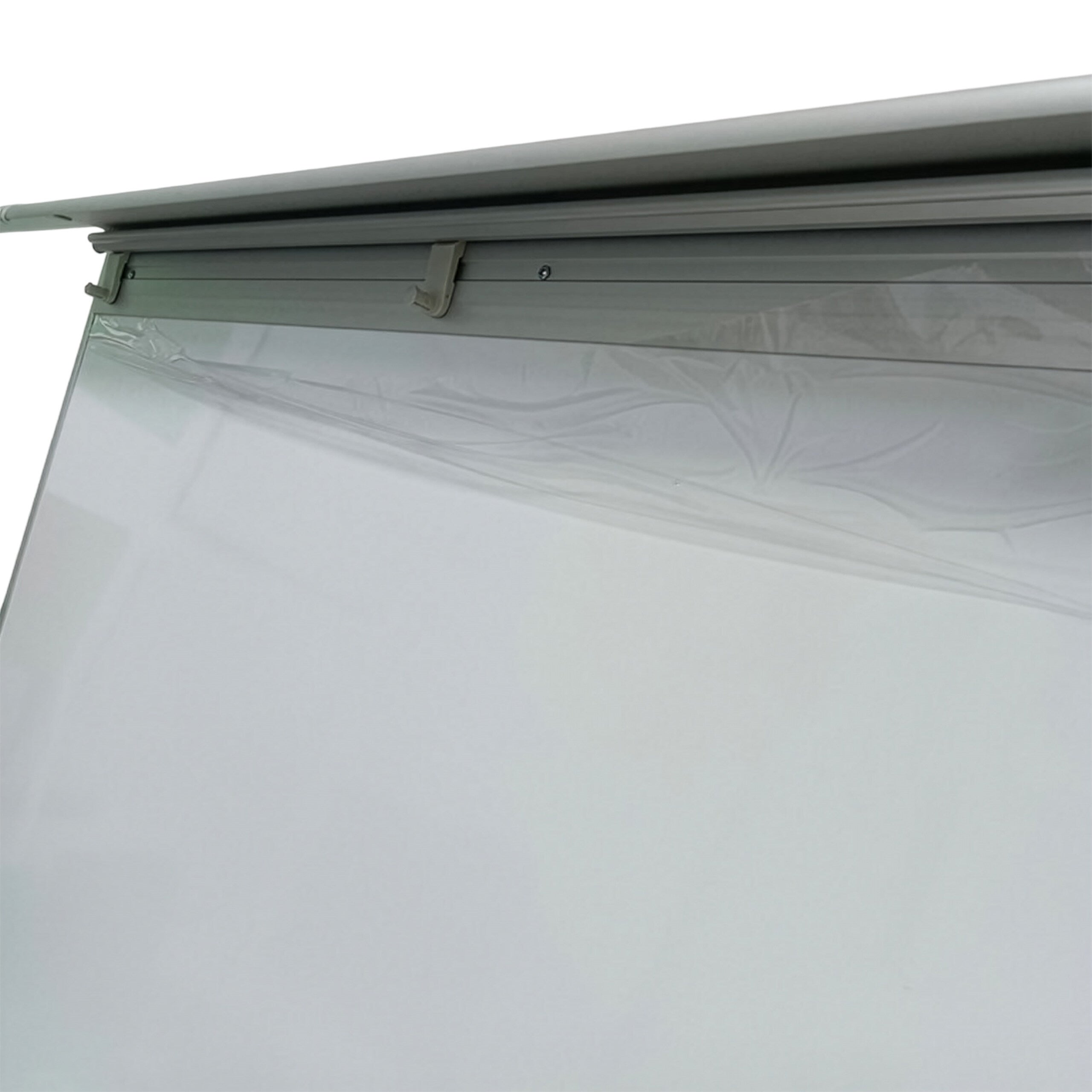 Tableau blanc magnétique 100 x 70 cm, réglable en hauteur, sur trépied, rangement pour stylos, cadre aluminium Relaxdays - 3