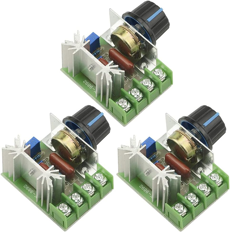 Regolatore Di Tensione Elettronico 2000W – Dimmer Per Velocità E Luci A Tiristore, Alta Potenza