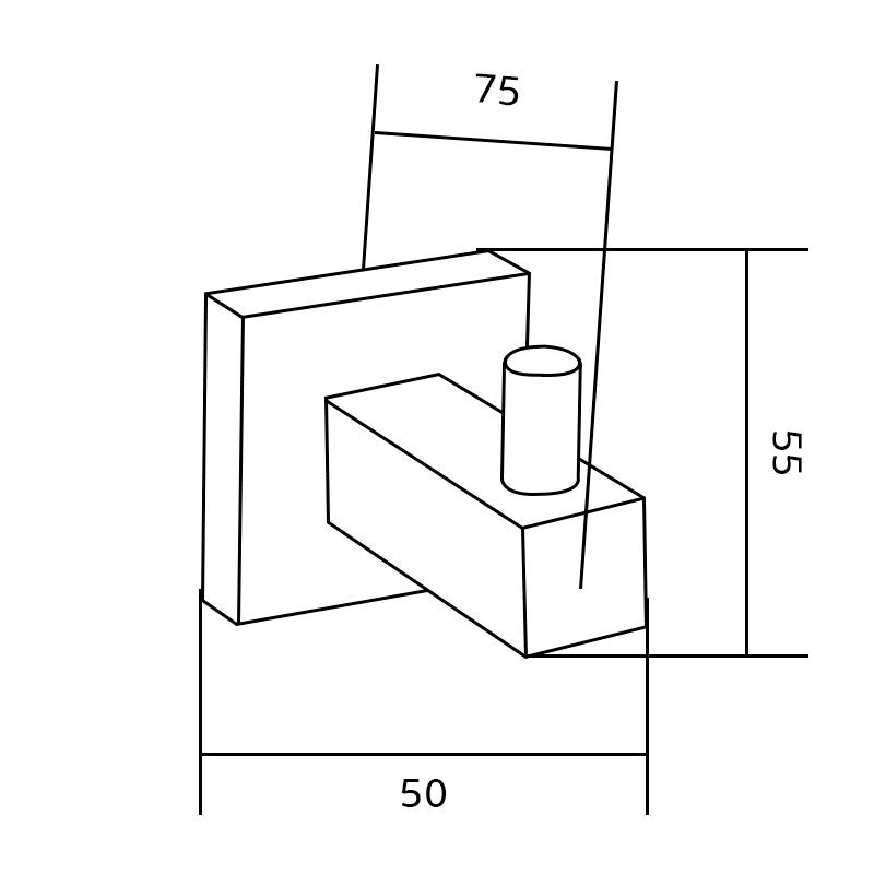 Mexen haczyk na ręcznik, złoty - 7020635-50 - 2