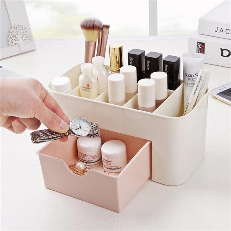 Tiroir de rangement pour organisateurs de maquillage cosmétique, boîtes de rangement de maquillage de vanité multifonctions, organisateurs de bureau - 4