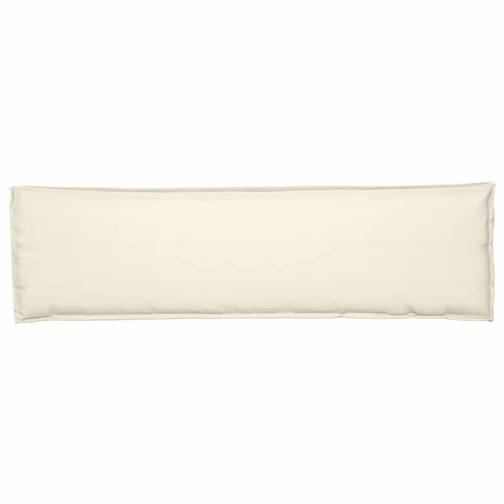 Coussin Crème 140 x 40 x 8 cm tissu Oxford - 5