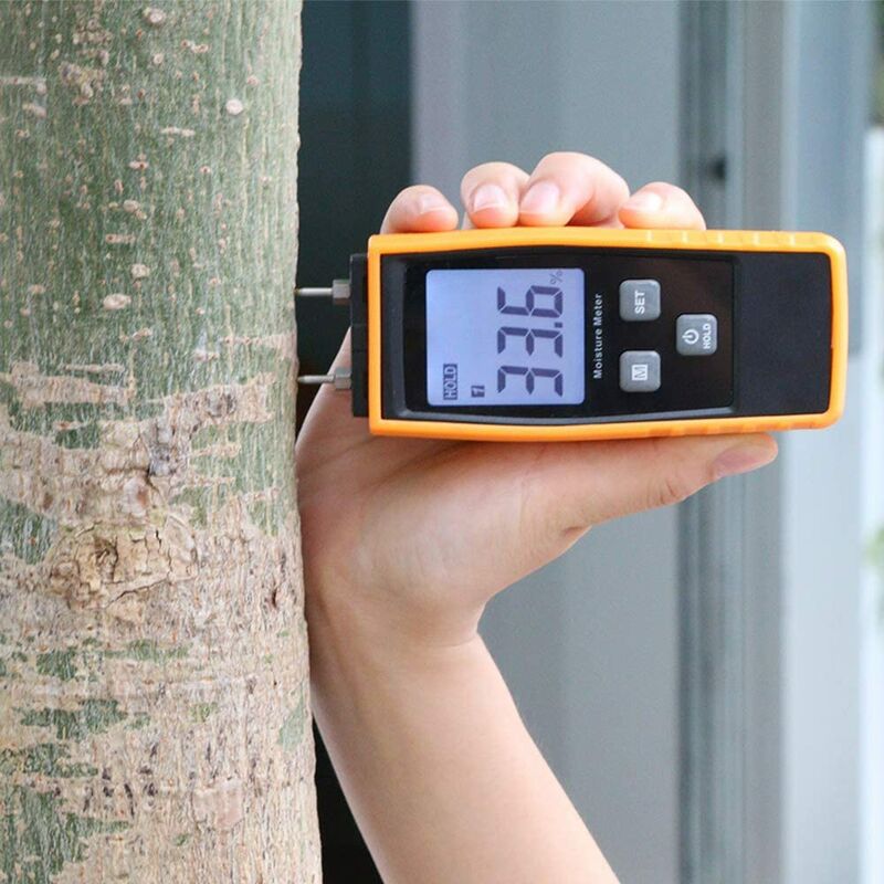 Humidimètre numérique pour bois de chauffage, testeur d'humidité du bois portable - 5