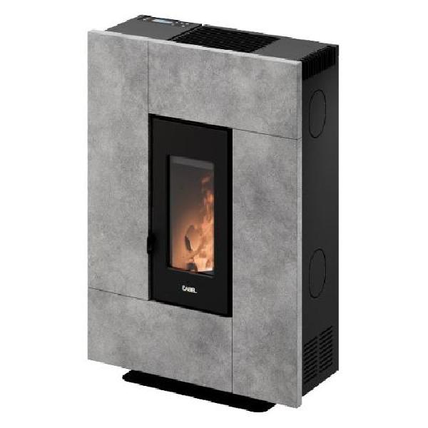 Stufa a Pellet Ventilata a Camera Stagna 6,9 kW Capacità Serbatoio 12 Kg Volume Riscaldabile 197 m3 colore Pietra Serpetino - 7025077 Grace 7 T2