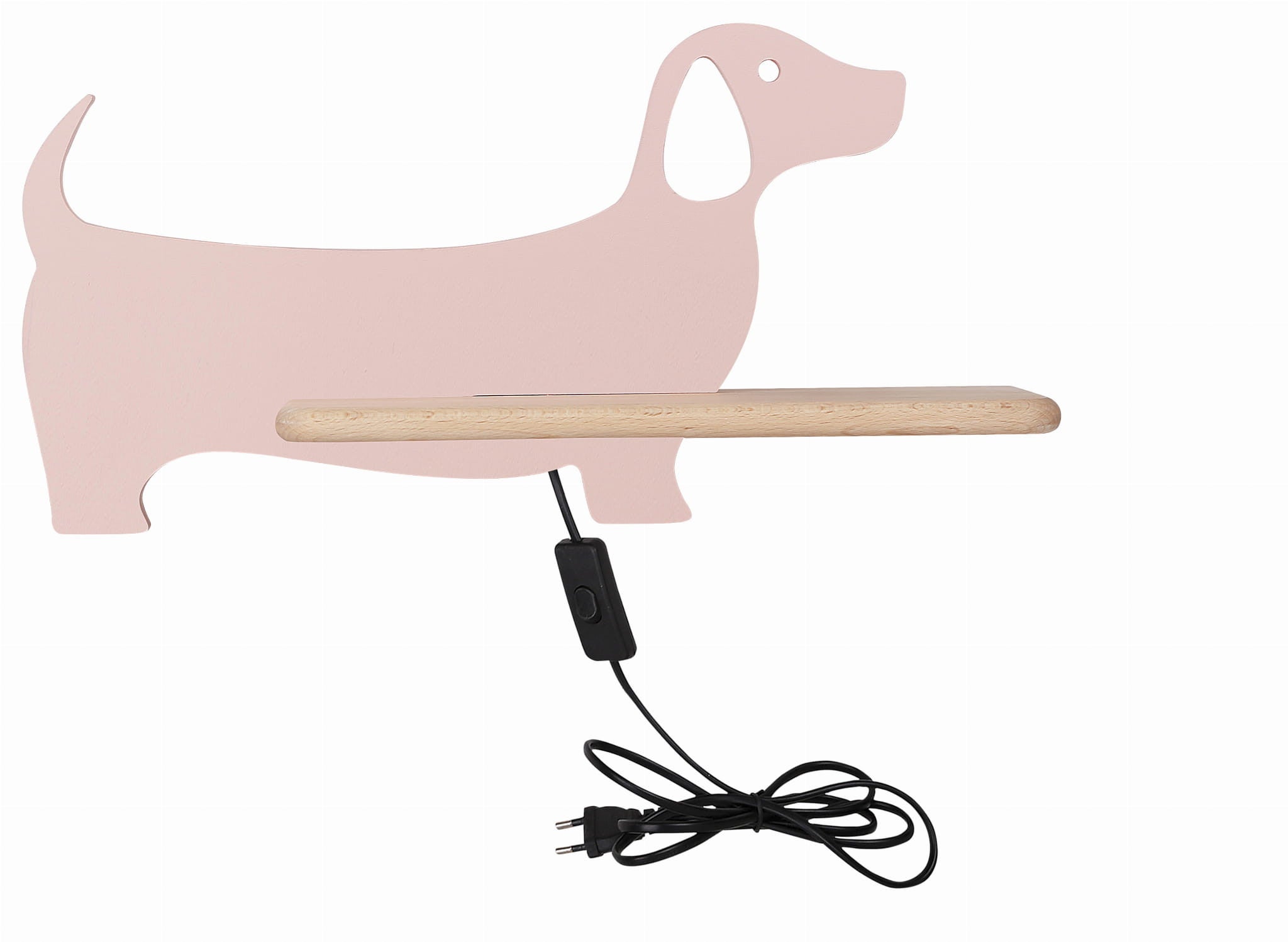 Kinkiet ścienny Dog jasne drwno LED 5W 4000K 250lm wym: 18,5 x 36,5 x 12 cm metal IP20 Candellux