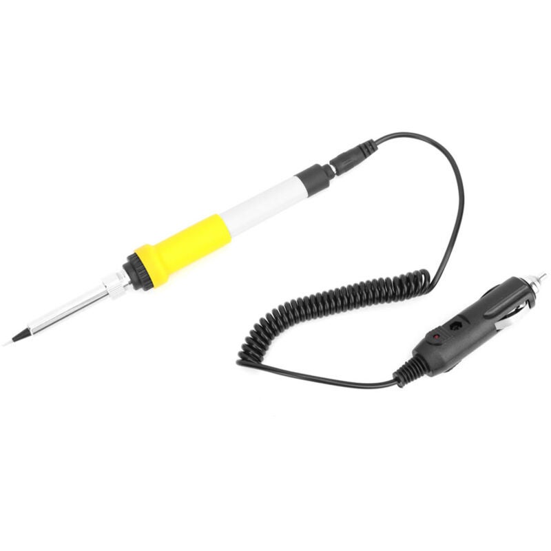 Fer à Souder Portable 12V 60W Voiture - Avec Pince Crocodile, Idéal Réparations Électriques
