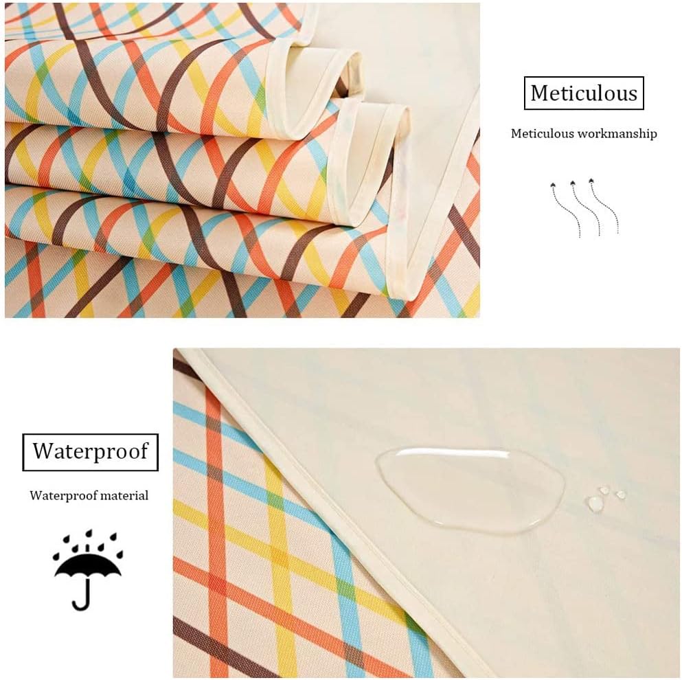 Couverture de pique-nique Tapis de plage pliable Plaid Nappe de pique-nique résistante au sable Couverture imperméable Accessoire 195x200 Tapis de cam - 4