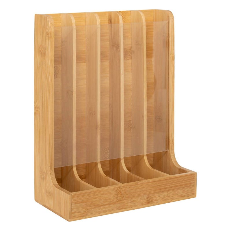 STOJAK NA KAPSUŁKI bambusowy 70 SZTUK 23 x 11,5 x 29 cm