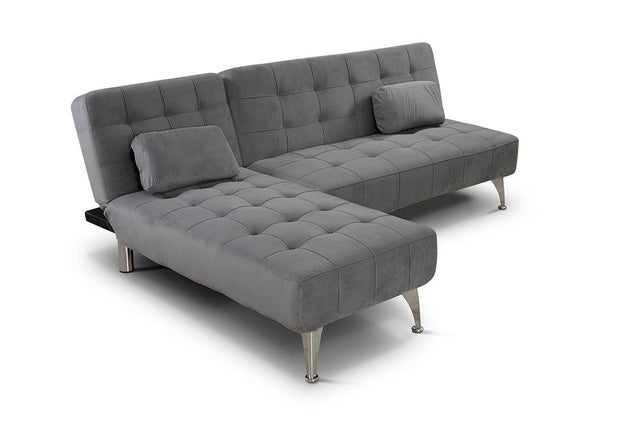 Sofá-Cama Chaise Longue XS 198cm Cinza