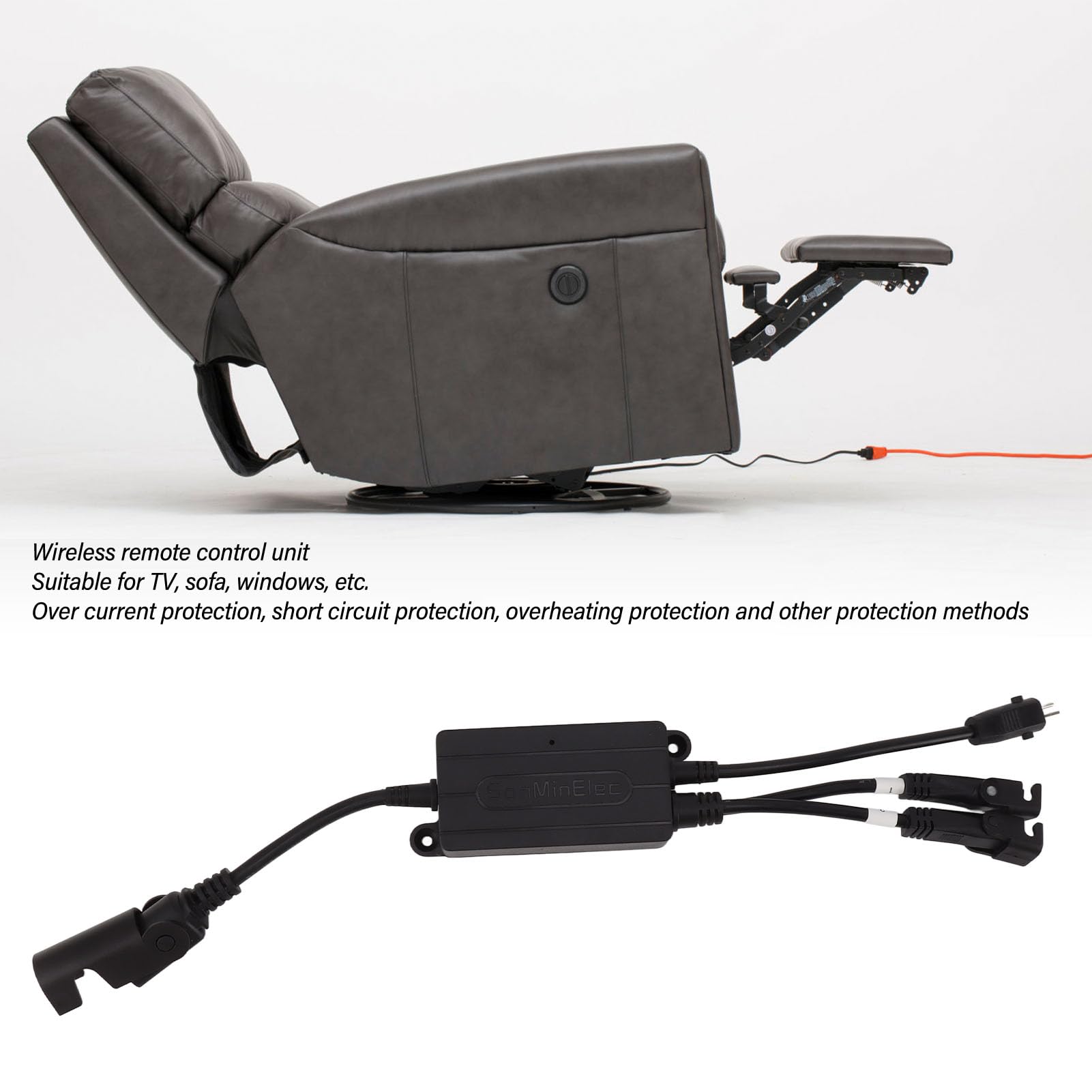 Telecomando Per Poltrona Elevabile Fabater – 5 Pin, 2 Pulsanti, Compatibile Con Okin, Dewert, Limoss E Kaidi