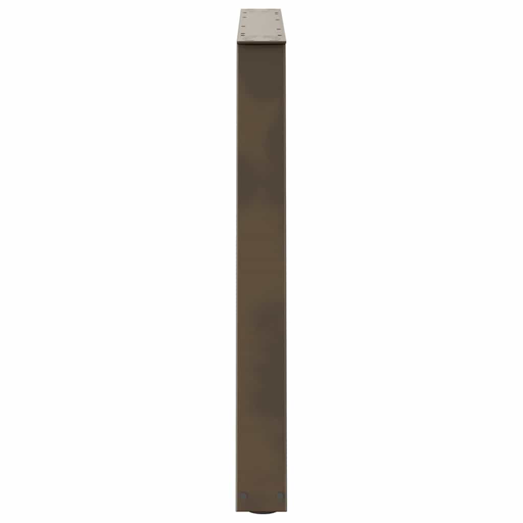 Maison Exclusive - Pieds de table à manger en forme de V, 3 pièces, acier l, 90 x (72-73,3) cm - 6