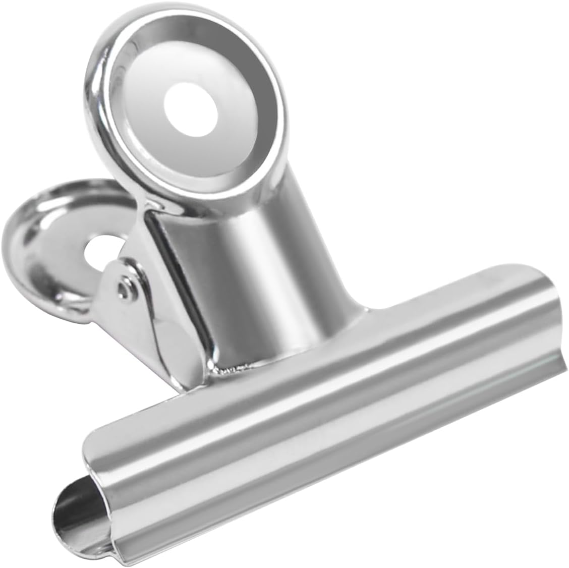 Zestaw 12 dużych spinaczy biurowych z posrebrzanego metalu do teczek, prac ręcznych, torebek z żywnością, rysunków, zdjęć w kuchni i biurze (6,35 cm)