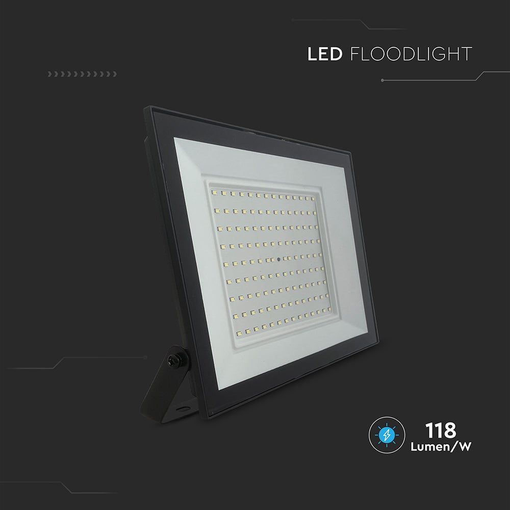 Projecteur LED 100W 4000K Noir 8700lm - 9