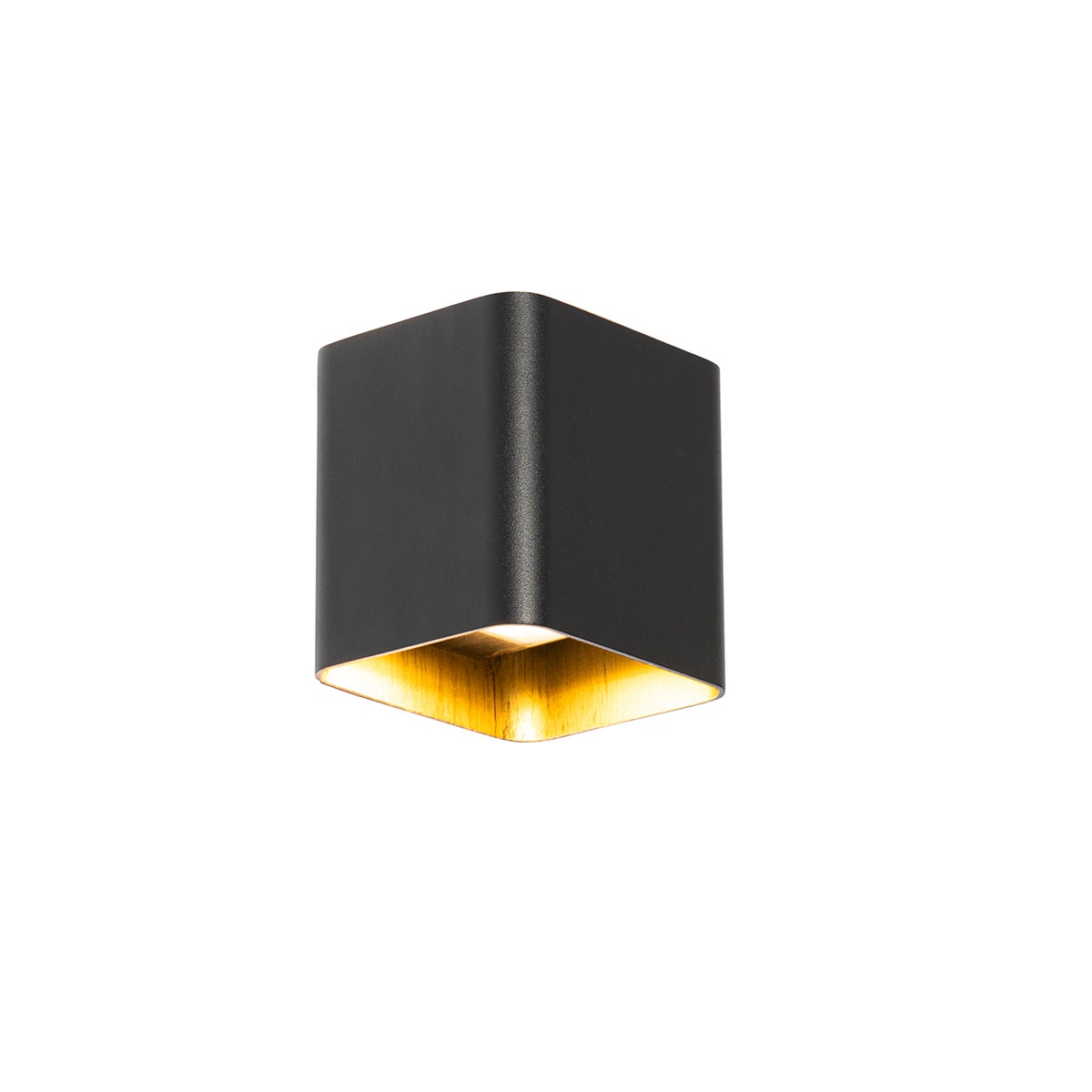 Qazqa nowoczesny lampa up &amp; down do ogród - Evi - czarny, led zintegrowana 3.1w zestawie, Integrated led, 11cm, IP54