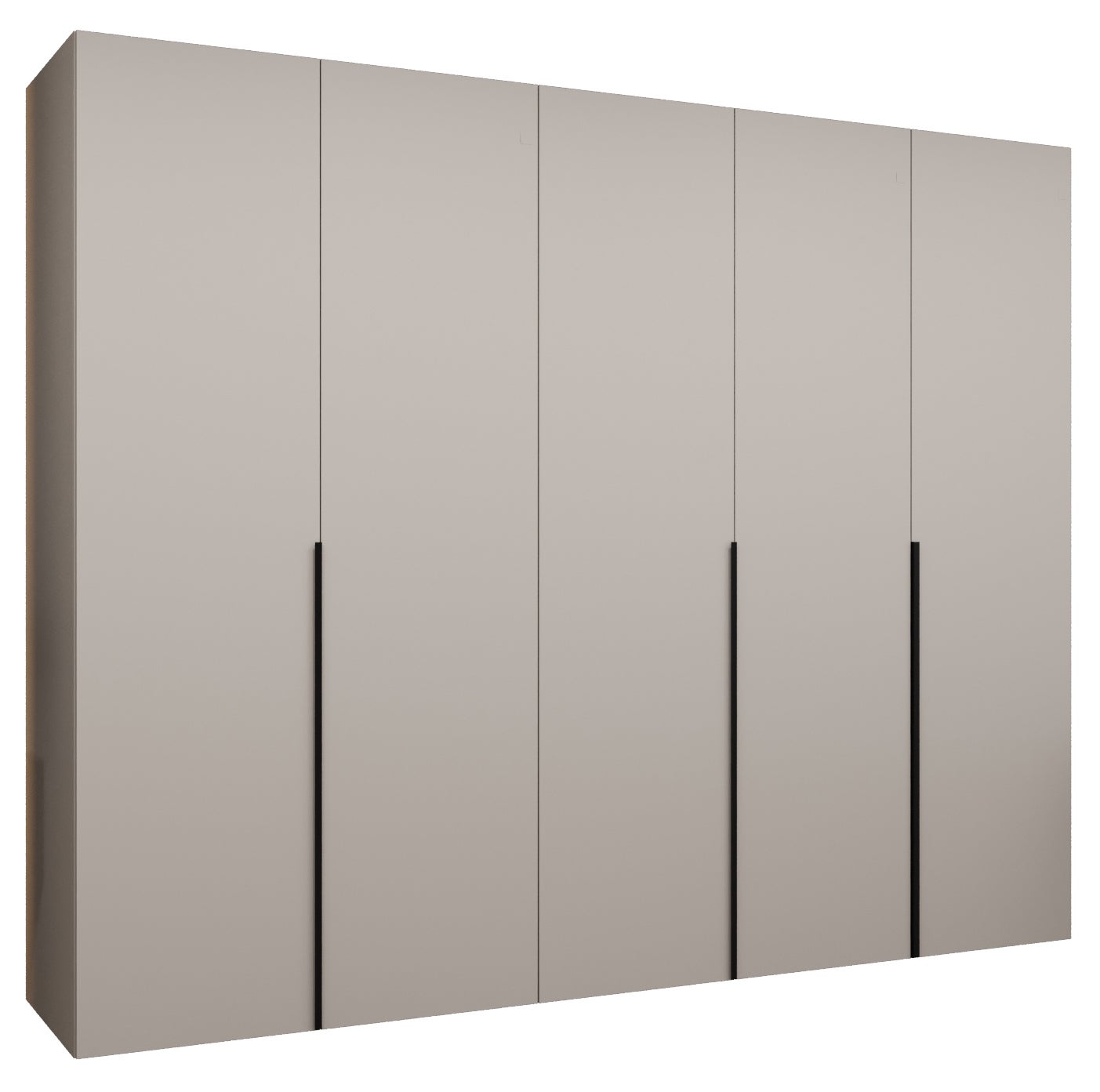 Szafa uchylna otwierana Alicante 1 250 x 52 x 202 cm kaszmir + u. czarny Abiks Meble