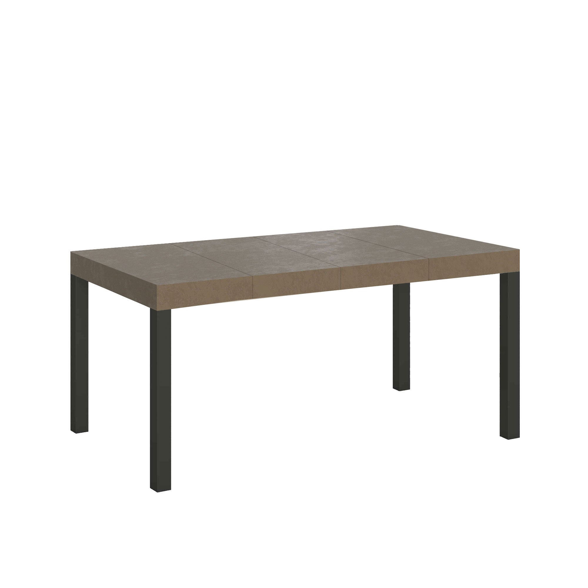 Stół rozkładany Everyday Premium 140/400x90 cm w kolorze gołębiej szarości z nogami w kolorze antracytowym