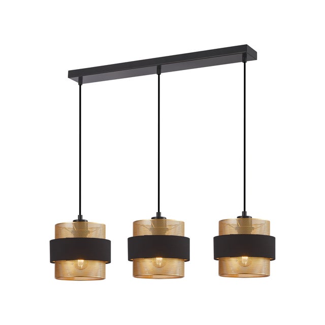 Lampa wisząca Bans czarno-złota 3xE27x40W wym: 93 x 78 x 18 cm metal Italux