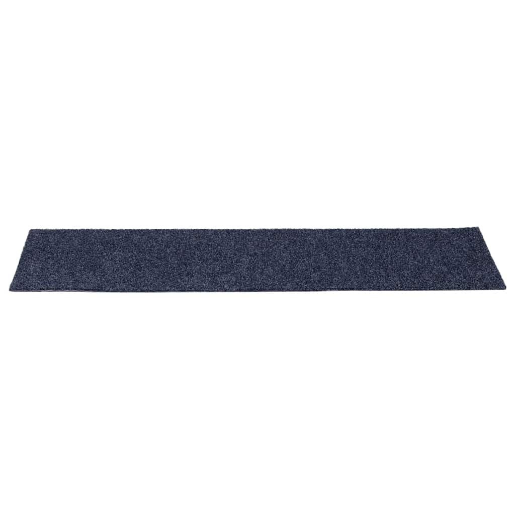 Tapis d'escalier auto-adhésifs 30 pcs gris bleu 76x20 cm - 4