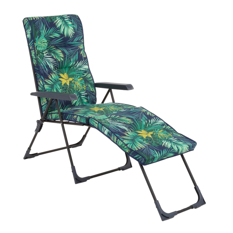 Leżak ogrodowy 2w1 Santander Black Edition czarny/zielony Patio