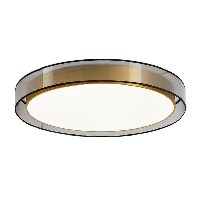 Plafon Golden Eye okrągły złoto-srebrny-biały LED 60W 4000K 4800lm wym: 6 x 60 cm IP20 metal Abigali