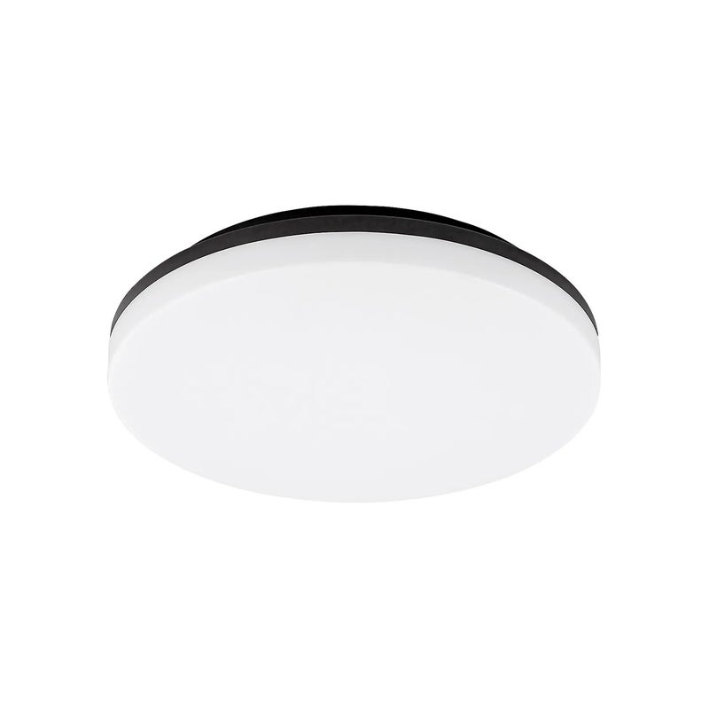 Lampa sufitowa zewnętrzna Pernik LED 24W Ciepła biel 2400lm czarno-biała wym:5x28x28cm IP54 Rabalux