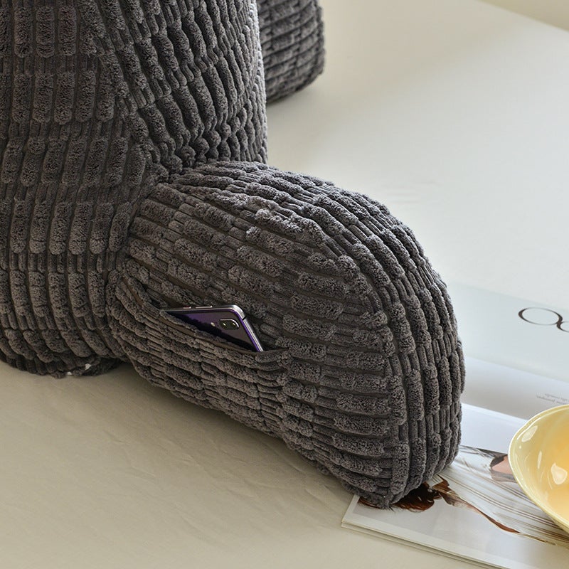 Coussin de lecture en mousse à mémoire de forme, pour s'asseoir confortablement au lit ou sur le canapé, coussin de soutien lombaire pour la lecture - 7