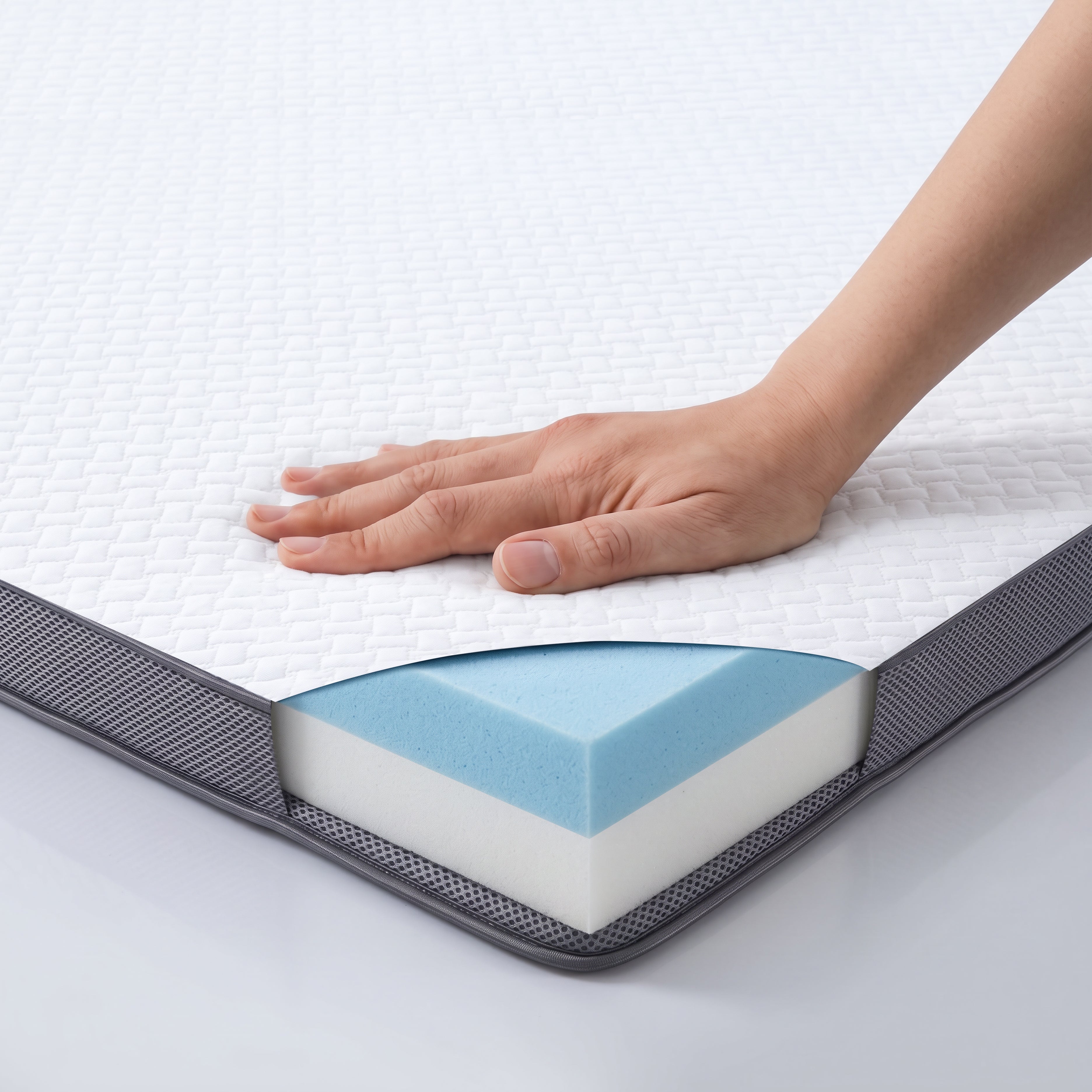 Surmatelas 160x200cm Mousse haute résilience, épaisseur 7 cm, double face – H2 (souple) / H3 (ferme) - 5