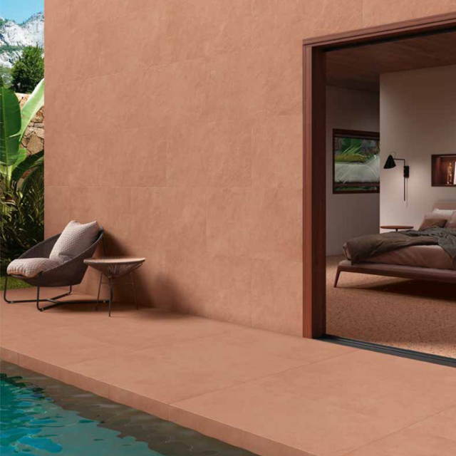 Lot De Carrelage Sol Antidérapant - 33x33 Cm, épaisseur 12mm - Couleur Crème Lavée Terre Cuite - 30m² Environ