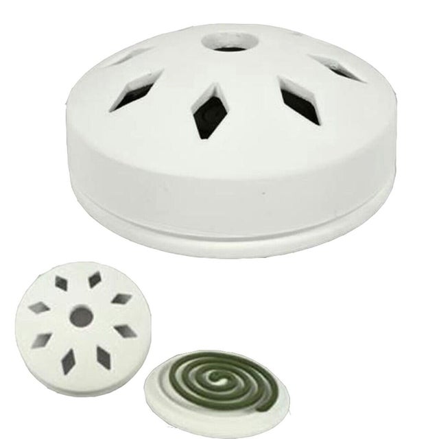 2 supporti a spirale per zanzare, per bobina, per spirali, per zanzare, in metallo, portatile, per camera da letto, soggiorno, cucina, ufficio (verde
