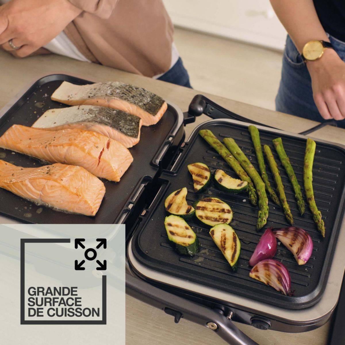 Grille-viande CUISINART GR47BE Elite plancha grill bleu nuit - 9