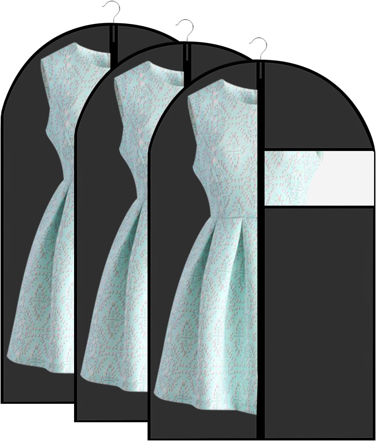 Protection Anti-poussière Imperméable Lot De 6 Housses à Vêtements En PEVA - Anti-Poussière, Imperméables - 60x120cm & 60x100cm Housses Vêtements
