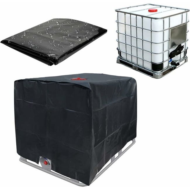 Crysterris Bâche de Réservoir d'eau, Bache pour Cuve 1000L/800L/600L/300L, 210D Oxford Anti-Poussière Housse de Protection Container Cuve IBC d'eau de Pluie(Size:600L :120 * 80 * 100CM,Color:Beige Crysterris Bâche de Réservoir d'eau, Bache pour Cuve 1000L/800L/600L/300L, 210D Oxford Anti-Poussière Housse de Protection Container Cuve IBC d'eau de Pluie(Size:600L :120 * 80 * 100CM,Color:Beige