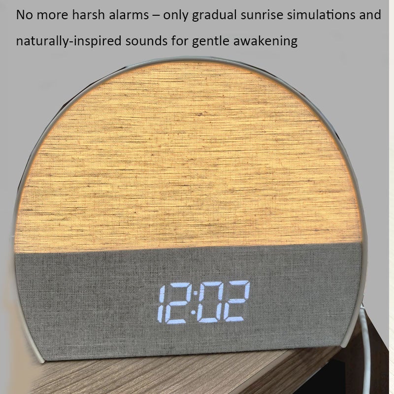 Réveil avec bruit blanc, haut-parleur Bluetooth, horloge réglable pour bébés, adultes et enfants - 4